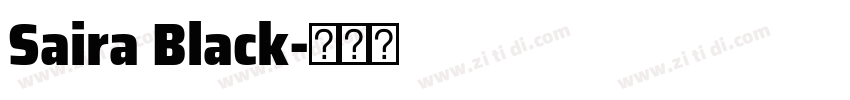 Saira Black字体转换